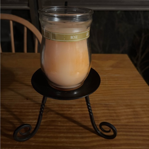 Artistic Black Metal Candle Stand - Picture 7 of 7